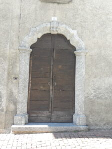 An ancient house (1600 d.c.) in Barni, with a wonderful granite portal